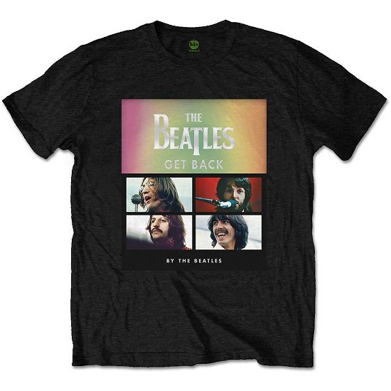 The Beatles Unisex T-Shirt: Album Faces Gradient Silver Printing (Embellished) - The Beatles - Merchandise -  - 5056561023076 - 