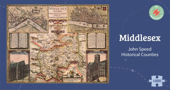 Cover for Middlesex Historical 1610 Map 1000 Piece Puzzle (Paperback Book) (2024)