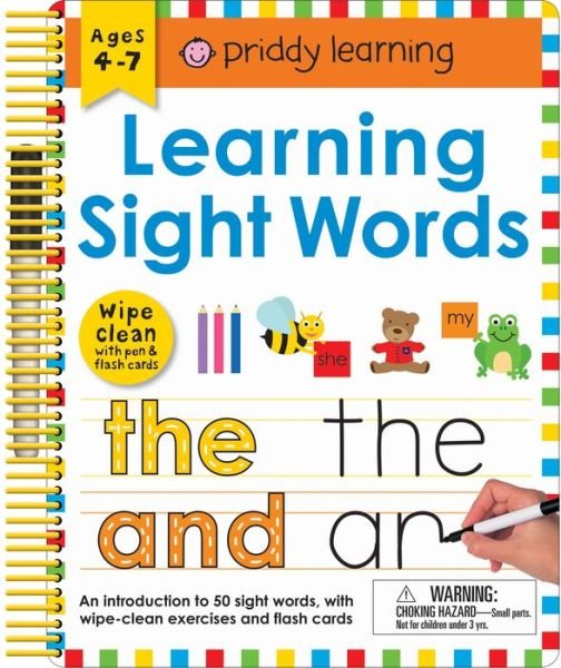 Cover for Roger Priddy · Wipe Clean: Learning Sight Words: Includes a Wipe-Clean Pen and Flash Cards! - Wipe Clean Learning Books (Spiral Book) (2016)
