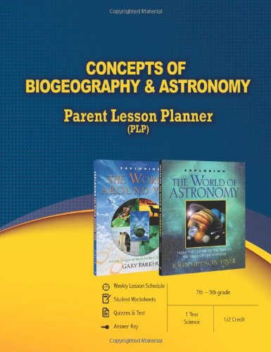 Cover for Master Books · Concepts of Biogeography &amp; Astronomy Parent Lesson Planner (Paperback Book) [Csm edition] (2014)