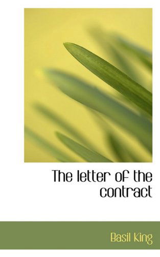 Cover for Basil King · The Letter of the Contract (Hardcover Book) (2009)