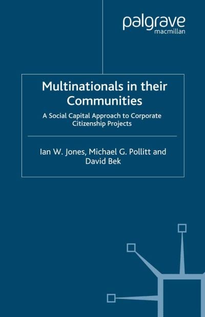 Cover for Jones · Multinationals in their Communiti (Book) (2007)