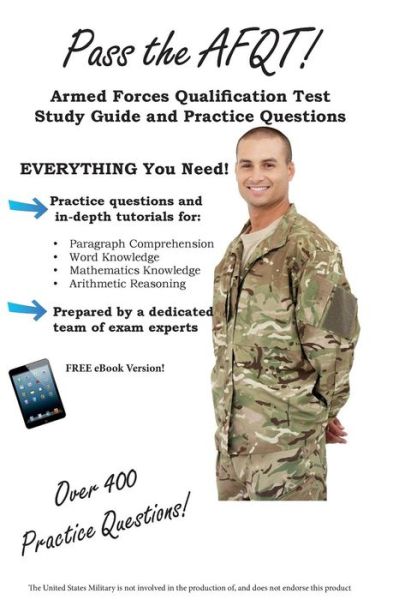 Cover for Complete Test Preparation Team · Pass the Afqt Armed Forces Qualification Test Study Guide and Practice Questions (Paperback Book) (2012)