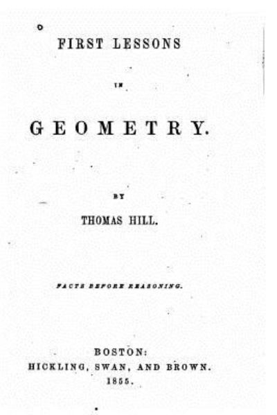 Cover for Thomas Hill · First Lessons in Geometry (Paperback Book) (2016)