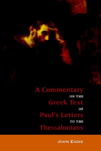 Cover for John Eadie · Commentary to the Thessalonians (Taschenbuch) (2005)