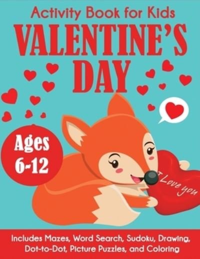 Cover for Blue Wave Press · Valentine's Day Activity Book for Kids (Pocketbok) (2020)