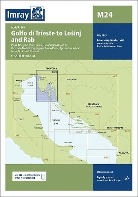 Cover for Imray · Imray Chart M24: Golfo di Trieste to Losinj and Rab - M Charts (Map) [New edition] (2023)