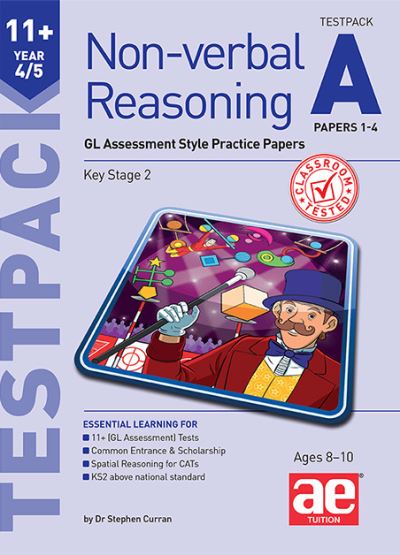 Cover for Dr Stephen C Curran · 11+ Non-verbal Reasoning Year 4/5 Testpack A Papers 1-4: GL Assessment Style Practice Papers (Paperback Book) (2019)