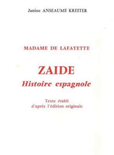 Cover for La Fayette · Zaide (Book) (1982)