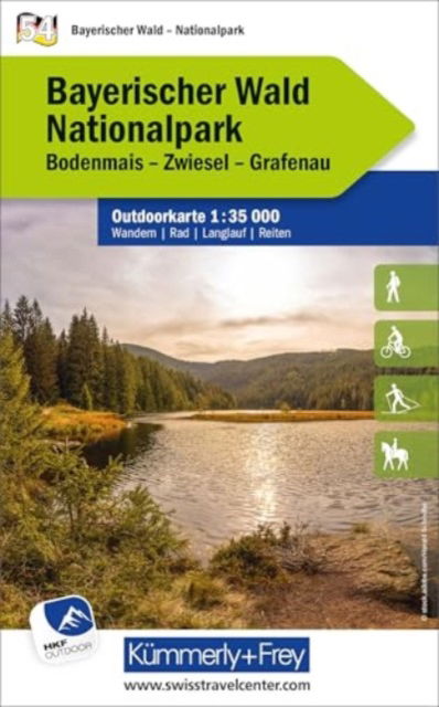 Bavarian Forest NP - Outdoor maps Germany -  - Kirjat - Kummerly & Frey,Switzerland - 9783259026076 - tiistai 2. huhtikuuta 2024