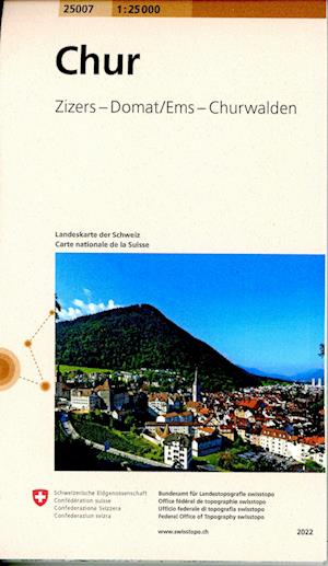 Cover for Switzerland Swisstopo · Chur - Zizers-Domat / Ems-Churwalden 25007 2022 (Map) (2022)