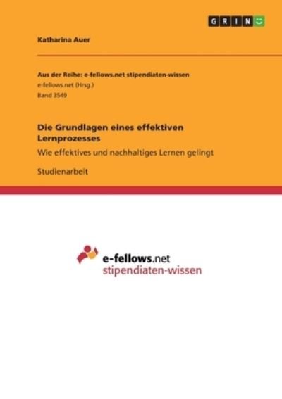 Cover for Auer · Die Grundlagen eines effektiven Le (Book)