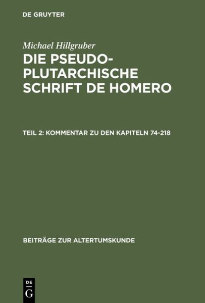 Cover for Hillgruber · Kommentar zu den Kapiteln 74 (Book) [German edition] (1999)