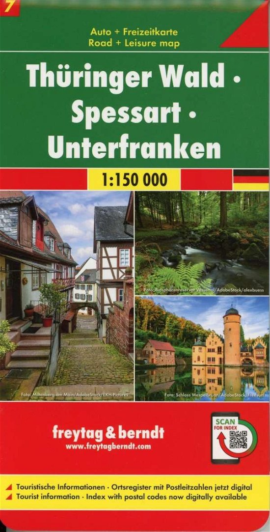 Cover for Freytag + Berndt · Thuringian Forest-Spessart-Unterfranken T10 (Landkarten) (2019)