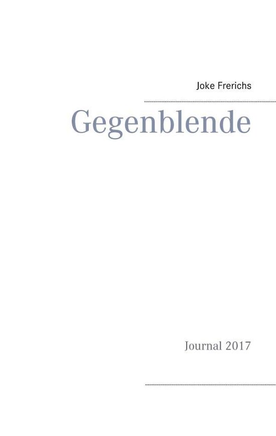 Cover for Frerichs · Gegenblende (Book)