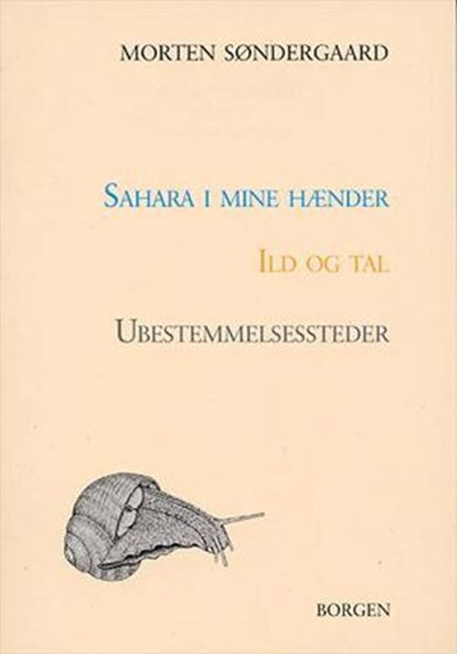 Cover for Morten Søndergaard · Sahara i mine hænder - Ild og tal - Ubestemmelsessteder (Heftet bok) [1. utgave] (2012)