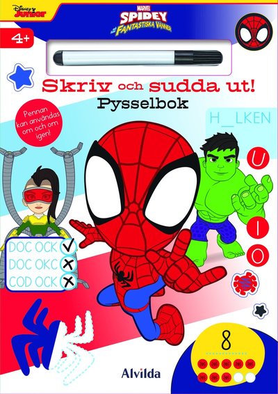 Cover for Marvel Spidey - Skriv och sudda ut! Pysselbok (Paperback Book) (2024)