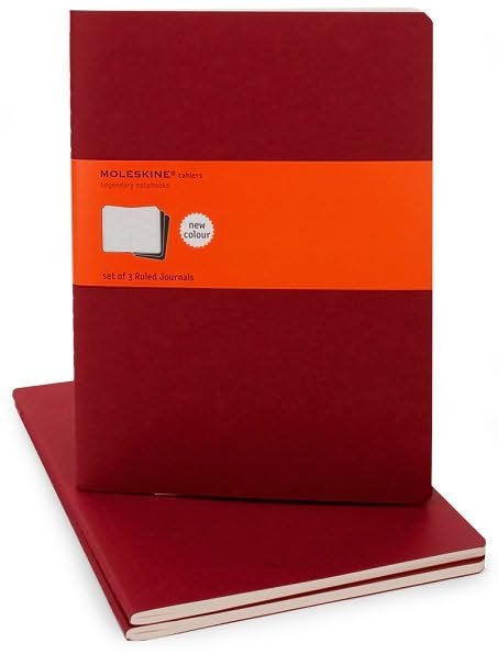 Cover for Moleskin · Moleskine Ruled Cahier Xl - Red Cover (3 Set) - Moleskine Cahier (Boksett) (2009)