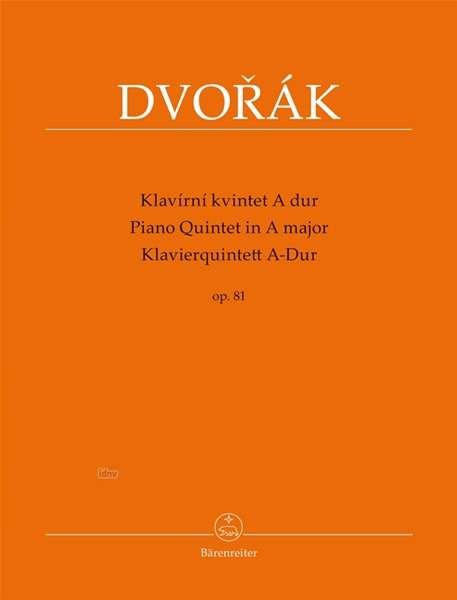 Cover for Dvorak · Klavierquintett A-Dur op. 81 / K (Book)
