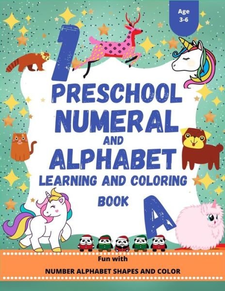 Cover for Sr Bright House · Preschool Numeral And Alphabet Learning And Coloring Book (Paperback Book) (2020)