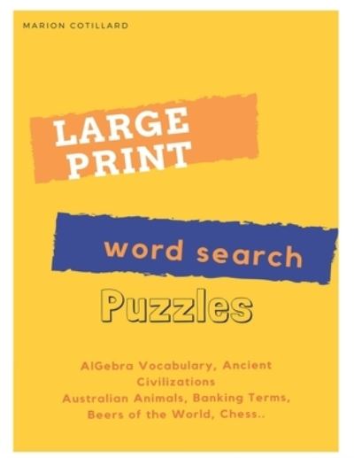 LARGE PRINT Word Search Puzzles - Marion Cotillard - Books - Independently Published - 9798689630076 - October 1, 2020