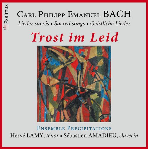 Cover for C.P.E. Bach · Sacred Songs-Trost Im Leid (CD) (2015)