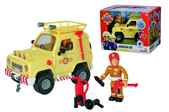 Brandmand Sam Firhjulstrækker 15cm m/lyd og lys - Simba - Merchandise - Simba Toys - 4006592073077 - 24. März 2022