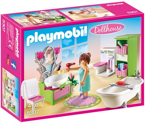 Cover for Playmobil | Playmobil Poppenhuis · Badkamer Met Bad Op Pootjes (5307) (MERCH)