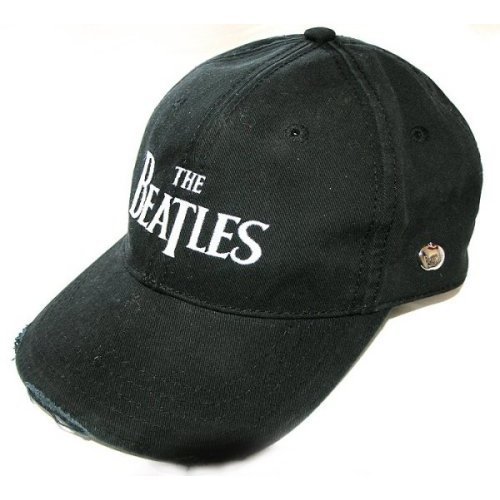 The Beatles Men's Baseball Cap: Drop T Logo with Distressed Printing and Embroidery - The Beatles - Merchandise - Apple Corps - Accessories - 5055295308077 - 18. november 2016