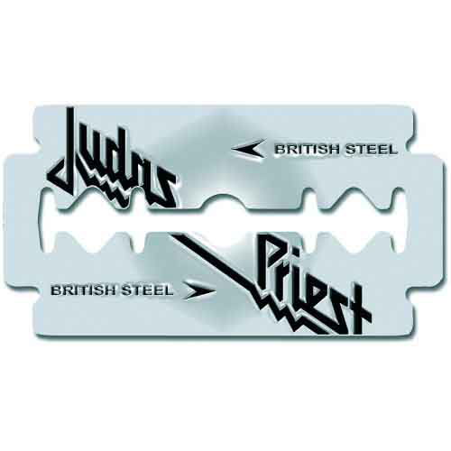 Judas Priest Pin Badge: British Steel Razor Blade - Judas Priest - Merchandise - - 5055295311077 - February 27, 2025