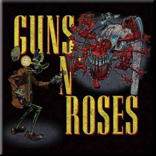 Guns N' Roses Fridge Magnet: Attack - Guns N Roses - Mercancía - Bravado - 5055295379077 - 17 de junio de 2015