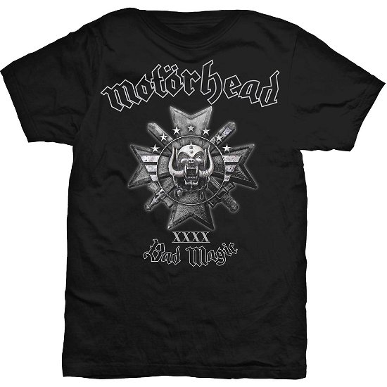 Motorhead Unisex T-Shirt: Bad Magic - Motörhead - Fanituote - ROFF - 5055979910077 - tiistai 29. syyskuuta 2015