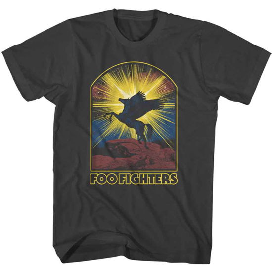 Cover for Foo Fighters · Foo Fighters Unisex T-Shirt: Pegasus (Black) (T-shirt) [size S] [Black - Unisex edition] (2017)