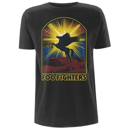 Cover for Foo Fighters · Foo Fighters Unisex T-Shirt: Pegasus (T-shirt) [size S] [Black - Unisex edition] (2017)