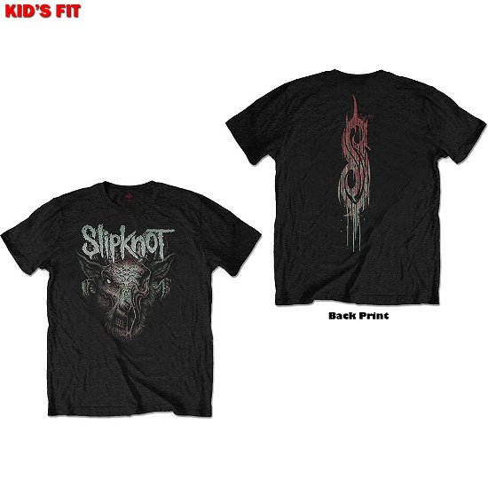 Cover for Slipknot · Slipknot Kids T-Shirt: Infected Goat (Back Print) (1-2 Years) (T-shirt) [size 1-2yrs] [Black - Kids edition]