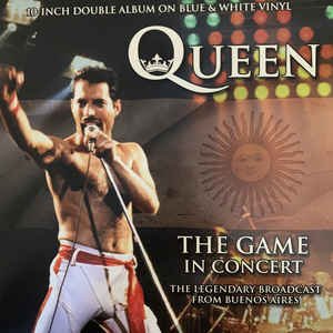 Cover for Queen · The Game In Concert (Blue &amp; White Vinyl) (10&quot;) (2020)