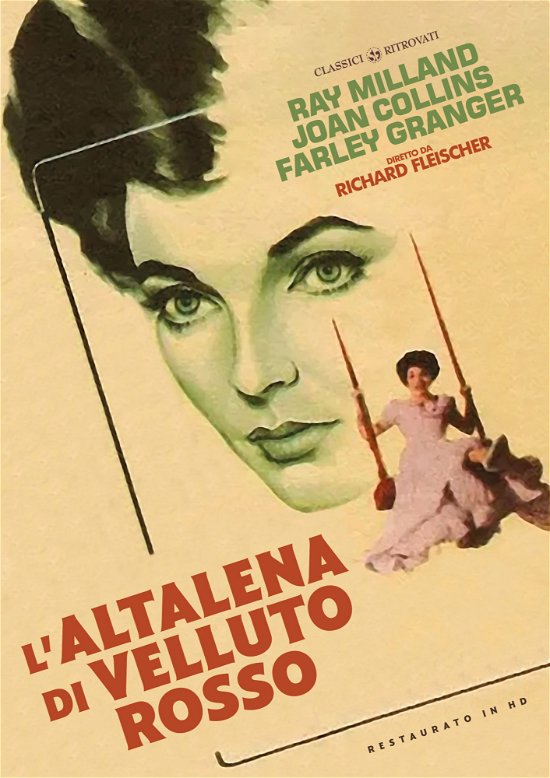 Cover for Luther Adler Joan Collins Farley Granger John Hoyt · Altalena Di Velluto Rosso (L') (Restaurato In Hd) (DVD) (2022)