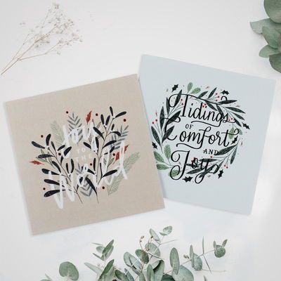 Cover for Spck · SPCK Charity Christmas Cards, Pack of 10, 2 Designs: Floral Foliage - SPCK Christmas Cards (Flashcards) (2019)