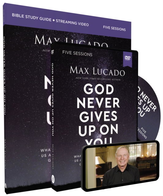 God Never Gives Up on You Study Guide with DVD: What Jacob’s Story Teaches Us About Grace, Mercy, and God’s Relentless Love - Max Lucado - Books - HarperChristian Resources - 9780310163077 - September 26, 2023
