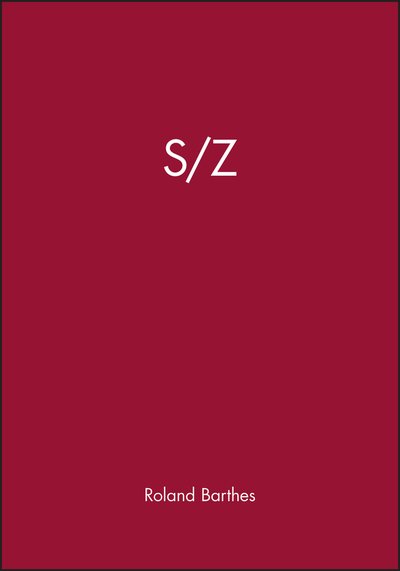 Cover for Roland Barthes · S/z (Paperback Bog) (1990)