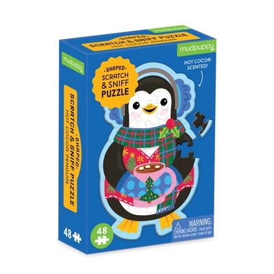 Cover for Mudpuppy · Hot Cocoa Penguin 48 Piece Scratch and Sniff Shaped Mini Pzl (SPIEL) (2023)