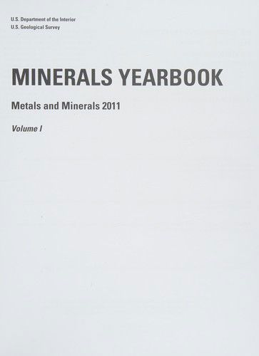 Cover for Geological Survey · Minerals Yearbook (Paperback Book) (2016)