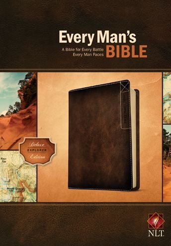 Cover for Tyndale House Publishers · Every Man's Bible-nlt Deluxe Explorer (Läderbok) [Brown Imitation] (2014)