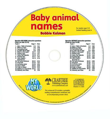 Cover for Bobbie Kalman · Baby Animal Names (My World) (Audiobook (CD)) (2011)