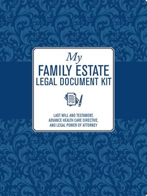 My Family Estate Legal Document Kit - Peter Pauper Press Inc - Kirjat - Peter Pauper Press, Inc, - 9781441334077 - keskiviikko 16. syyskuuta 2020