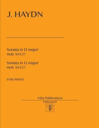 Cover for Joseph Haydn · J. Haydn, Sonatas in D major, Hob. XVI (Paperback Bog) (2017)