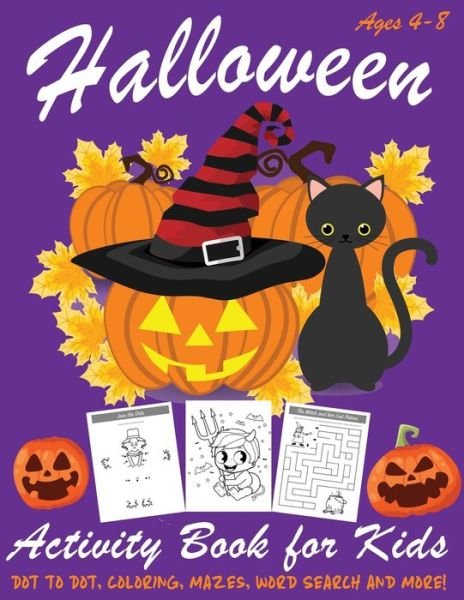 Cover for Happy Kid Press · Halloween Activity Book for Kids (Paperback Book) (2019)