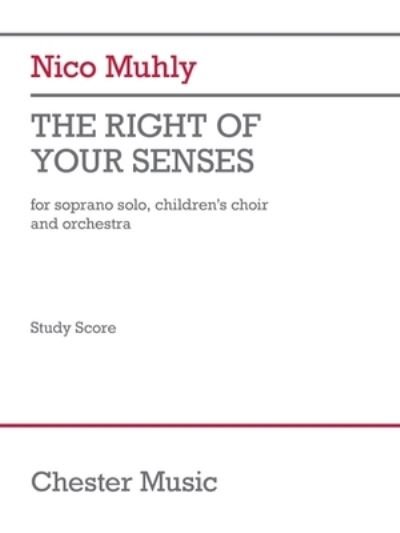 Cover for Nico Muhly · Right of Your Senses (Bog) (2022)
