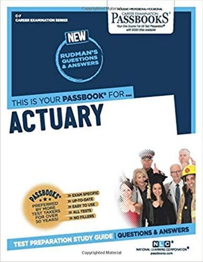 Cover for National Learning Corporation · Actuary (Paperback Book) (2018)