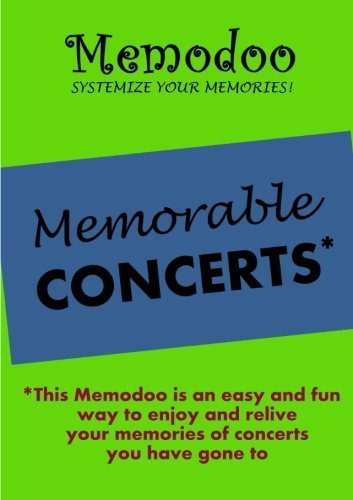 Memodoo Memorable Concerts - Memodoo - Books - Confetti Publishing - 9781939235077 - November 7, 2012